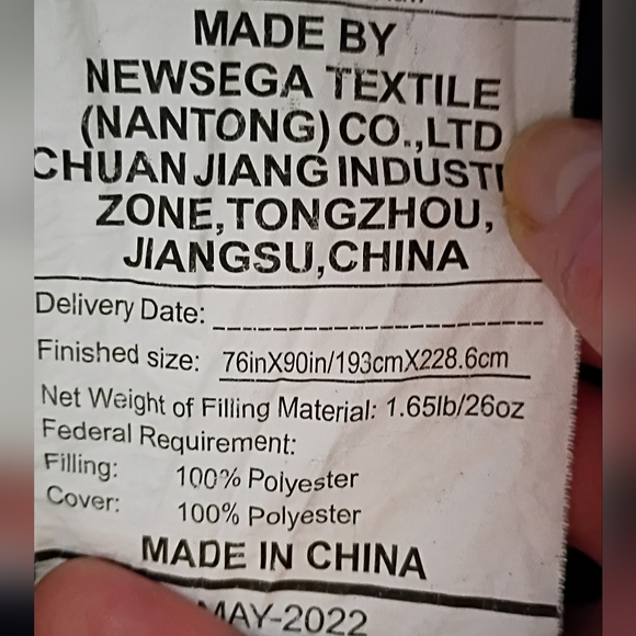 Navy Blue Full Size Comforter - Picture 2 of 4